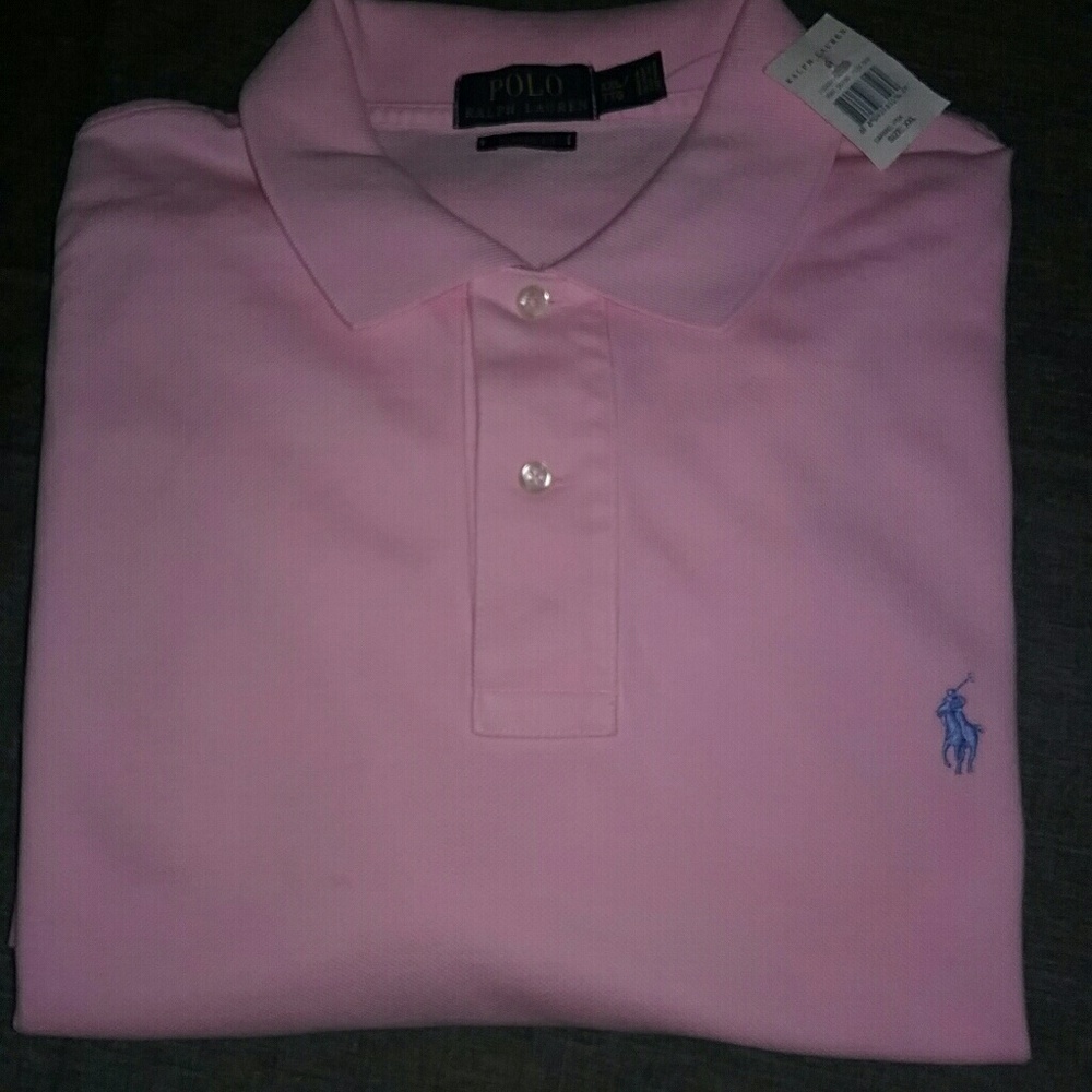 Mens Ralph Lauren Pink Polo Shirt
